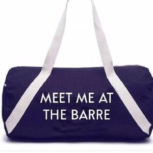 NWOT Meet Me At The Barre Gym Bag